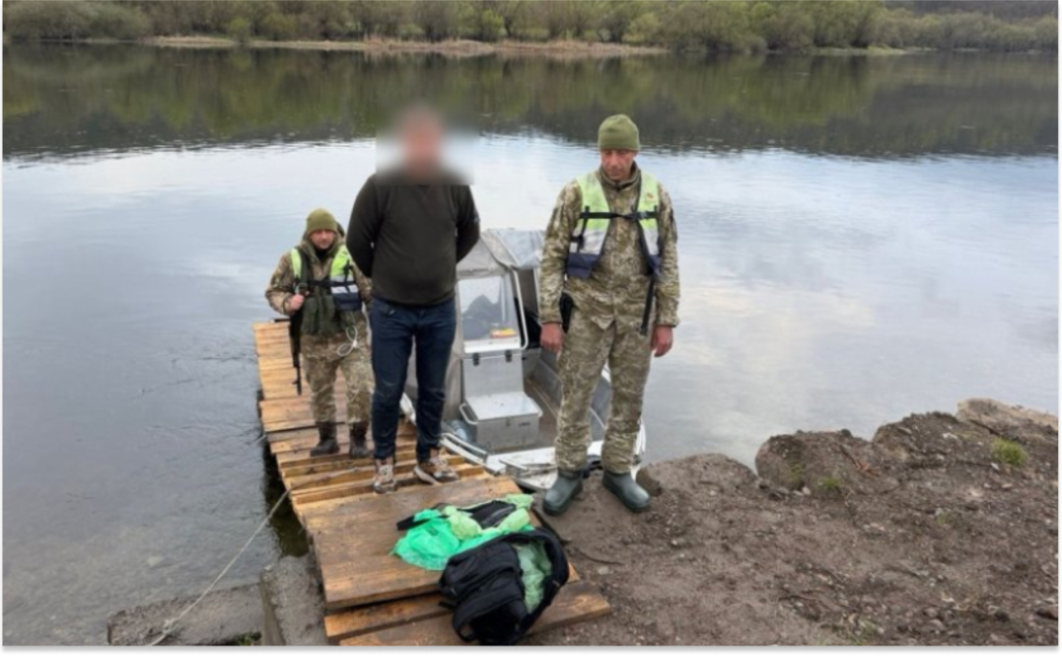 Попытка побега через Днестр закончилась задержанием двух граждан Украины